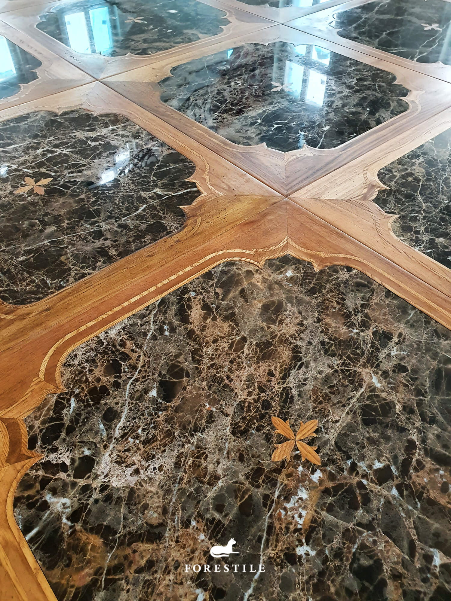 Ekskluzywny wzór podłogi pałacowej Parchettificio Toscano – realizacja Kraków