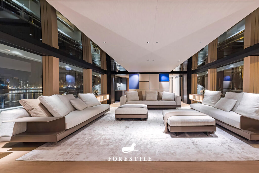 Super jacht ACE c144s - main deck - salon główny