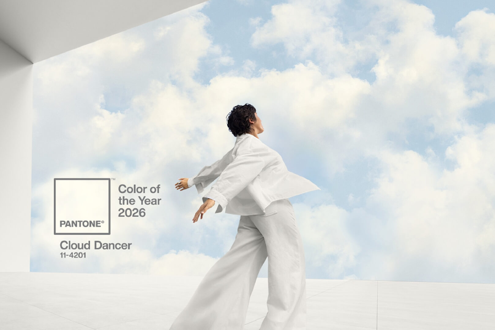 Cloud Dancer (PANTONE) i&nbsp;mineralne szarości Listone Giordano – Duet dla architektów ceniących design w&nbsp;każdym elemencie wnętrza.